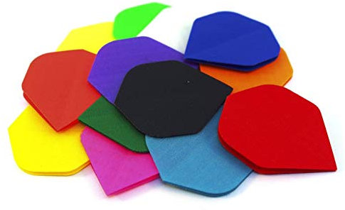 30 Stück (10 Sets) Dart Flights Flys Flügel Nylon Stoff verschiedene Farben