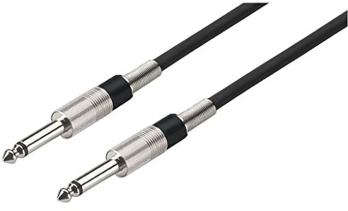 Img Stage Line MCC-900/SW Instrumentenkabel (6,3 mm Klinkenstecker / -stecker) 9m schwarz