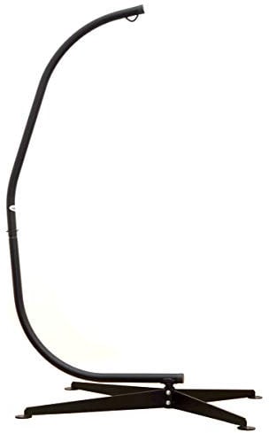 AMANKA Sostén para Silla Colgante 205cm Soporte para Columpio Estructura de Acero Negro Peso máx 120Kg