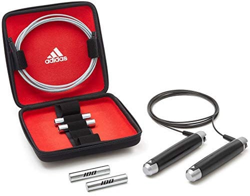 adidas Skipping Rope Set With Carrying Case - Black