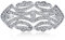 Estate Stil Jewelry Große Pave Hochzeit Bräutigam Kristall Mode Gatsby Vintage Art Deco Stil Schal Brosche Pin Für Frauen Silber Vergoldet Messing