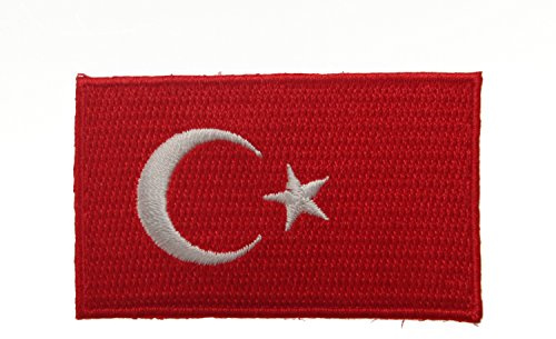 Yantec Patch Türkei 4 x 6,5 cm Flaggenaufnäher