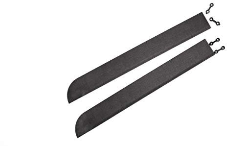 andiamo Eckleiste zur Kunststofffliese Bodenfliese Gartenfliese Länge: 43 cm, Set: 2 Eckleisten, schwarz