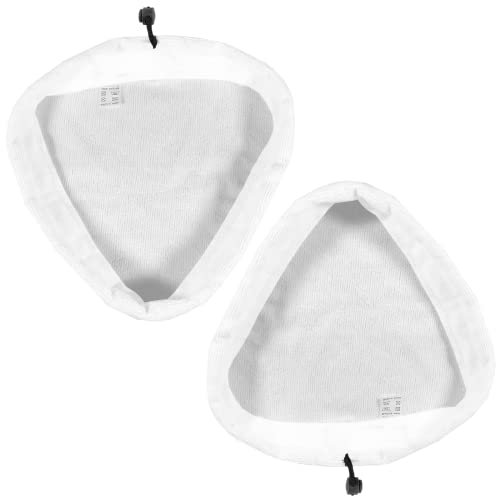 SPARES2GO Microfibre Cloth Cover Pads Compatible with Vax S87-T2 Red S88 S88-W1M-B S87-CX1-B S87-T1-B Steam Cleaner Mop (Pack of 2)