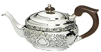 ROYAL QUEEN Chisellled Stil Sheffield Silber Teekanne cod.580067 cm 14h by Varotto & Co.