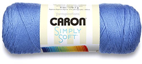 Caron Simply Soft Brites Yarn, 6 oz, Berry Blue, 1 Ball