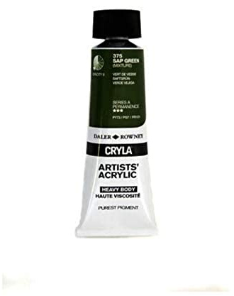 Daler Rowney Cryla Acrylic 75 ml Sap Green, Professional Artists