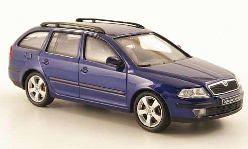 Skoda Octavia Combi, blau, Modellauto, Abrex 1:43