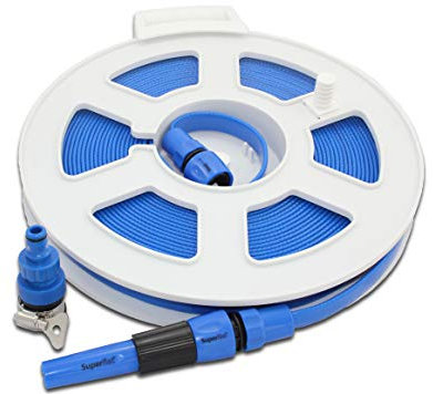 Roll On 20M Super Flat Water Hose Food Grade Reel Caravan Motorhome Boat