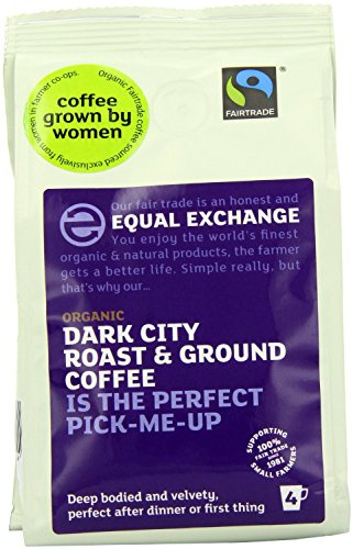 (2 Pack) - Equal Exchange - Org F/T Dark Ground Coffee | 227g | 2 PACK BUNDLE