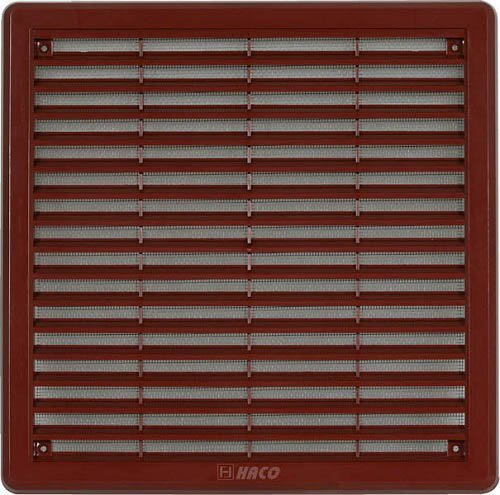 MKK Lüftungsgitter Garage ASA Kunststoff Braun 250 x 250 mm Tür Bad WC in vielen ...