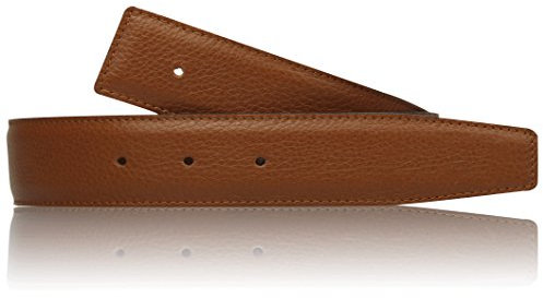 Erdi Ünver Cognac Wendegürtel in echt Leder für Herren & Damen 4 cm Breiter Gürtel in Braun (95 cm)