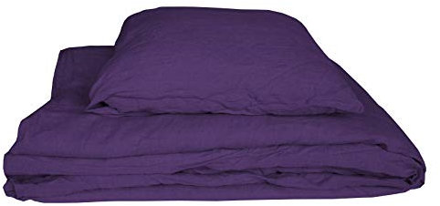 Unbekannt Leinenshop24 Bettwäsche Set Leinen Lavendel Lila 100% Leinen 135x200/80x80 NEU+OVP + Limited Edition + Nur begrenzt vorhanden!