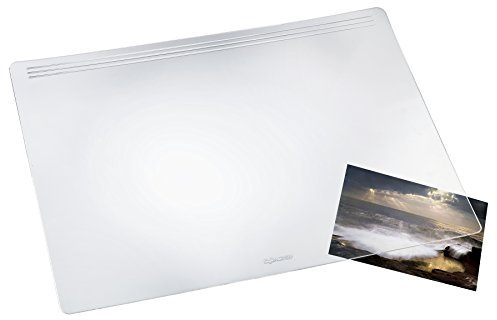 Läufer 32700 Matton transparent glasklar, Schreibtischunterlage 49x70 cm, durchsichtige Schreibunterlage für besonders hohen Schreibkomfort