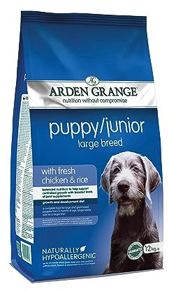 Arden Grange Hünchen und Reis Welpe/Junior große Rassen Hundefutter - 12 kg