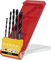 kwb CV Holzbohrer-Set - Mèches hélicoïdales à bois pour bois dur et tendre, 5 pièces avec prise hexagonale 1/4, Ø 4-10 mm.