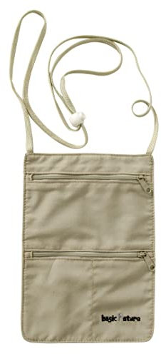 BasicNature Unisex – Erwachsene Undercover Brustbeutel, Sand, One Size