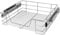 CASARIA® Bandeja de Metal Telescópica 60cm Cesta de Almacenamiento Extraíble Carga 20Kg Cocina Cromada