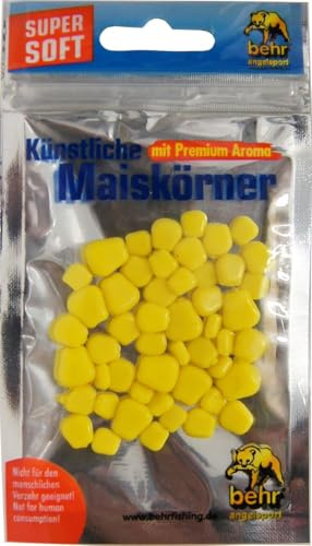 Behr Mais Imitat künstliche Maiskörner für Karpfen, Farbe:Gelb