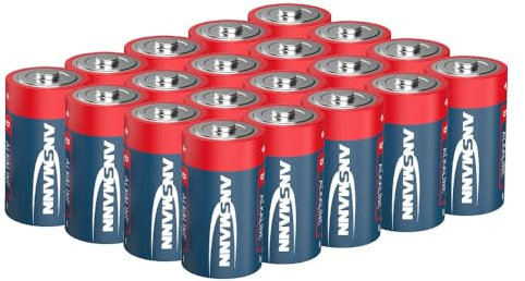 ANSMANN Batterien Mono D LR20 20 Stück 1,5V - Alkaline Batterie langlebig & auslaufsicher - Ideal für Spielzeug, LED Taschenlampe, Radio, Modellbau uvm