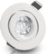 trendlights24 Bianco Decken Einbaustrahler rund 5er Set - LED 7W dimmbar 50° GU10 230V Warmweiß 3000k - Weiß matt - Einbauleuchte schwenkbar