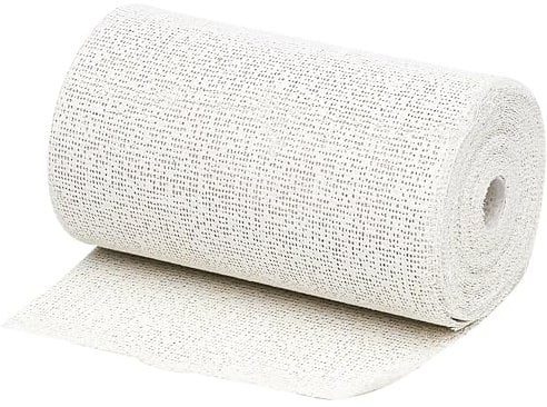 GEB Toile de coton plâtrée - Protection des isolants autour des tuyauteries - Prise rapide. Classement au feu M0 - Rouleau 5m