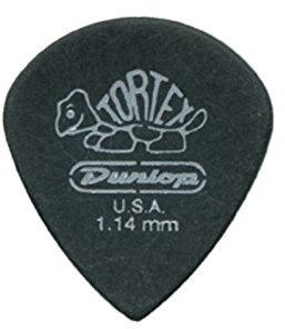 Dunlop Pitch Black Jazz-Gitarrenplektren 12 Stück 1.14 mm Schwarz