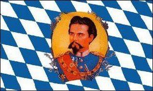 Flagge Fahne Bayern König Ludwig II 60x90cm