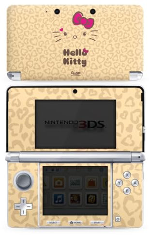 DeinDesign Skin kompatibel mit Nintendo 3 DS Folie Sticker Hello Kitty Leomuster Fanartikel