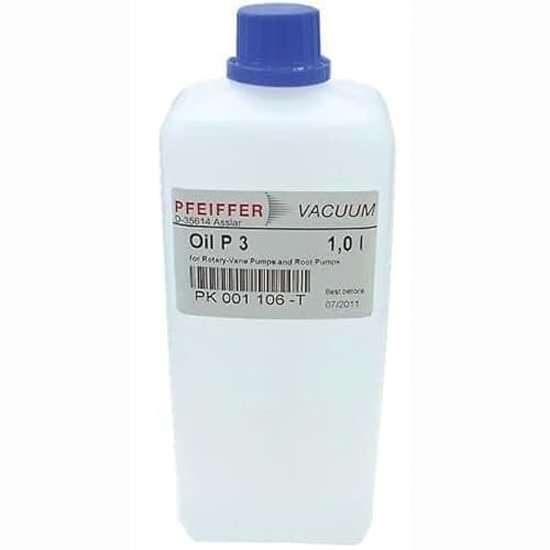 Pfeiffer Vacuum Pump Oil, 1 Liter, Mineral Oil, 0.96 kg