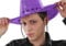 Foxxeo 10114-Li | Cowboy Paillettenhut Pailletten Hut Cowboyhut Lila violletter Rangerhut Ranger