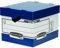 Bankers Box System Heavy Duty Box with Ergonomic Handle - Blue (Pack of 10)