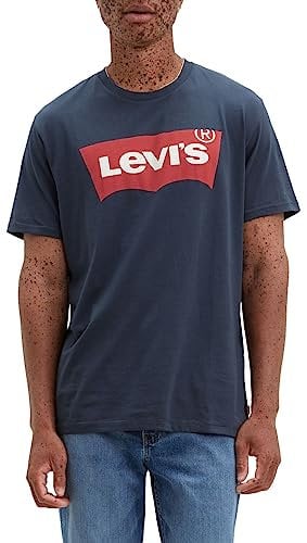 Levi's Graphic Set-in Neck T-Shirt, Dress Blues, L Hombre