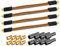 ARLI 4x Fensterdurchführung Ultra Slim – Flachkabel + 8x F-Stecker + 8x Gummitüllen TV SAT DVB-S2 DVB-T2 für Fenster Türen Wohnwagen Camping