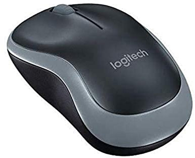 Logitech M185 wireless mouse, Grigio