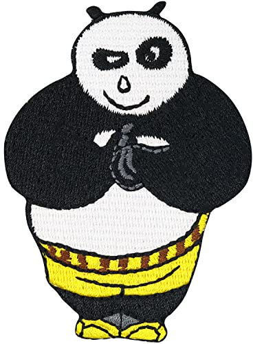 Panda Bär Kung Fu Panda Bear Comic Karate Wing Tsun Aufnäher Patch Abzeichen