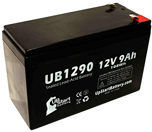 Replacement for APC DELL SMART-UPS 1500 DLA1500RMI2U Battery - Compatible UB1290 Universal Sealed Lead Acid Battery (12V 9Ah 9000mAh F1 Terminal AGM SLA) - Includes TWO F1 to F2 Terminal Adapters