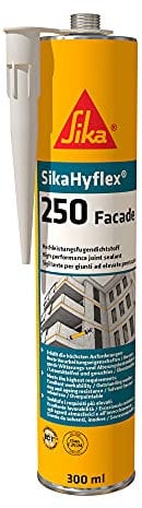 Sika - SikaHyflex-250 Facade, Bianco - Sigillante professionale ad elevate prestazioni - Per giunti di facciate in calcestruzzo, muratura ecc. - 300ml