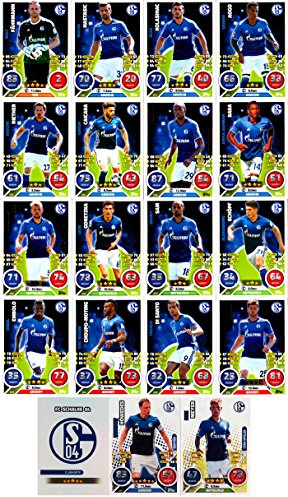 Match Attax Bundesliga 2016 2017 - 19 Karten-Set FC Schalke 04 Basiskarten Clubkarte Kapitän Starspieler - Deutsch