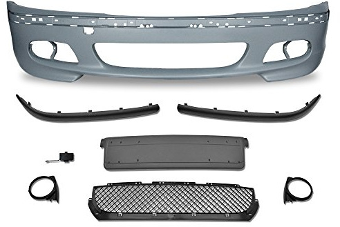 JOM 5111285JOM Frontstoßstange im Rennsport-Design mit Kühlergitter, Stoßleisten und Nebelscheinwerferhalterungen