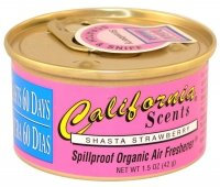 California Scents Spillproof Organic Air Freshener Autoduft Duftdose - SHASTA STRAWBERRY