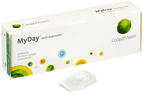 Myday 1-Day Silicone - Lentes de contacto esféricas diarias (R 8.4 / D 14.2 / -7 Diop), Pack de 30 uds.