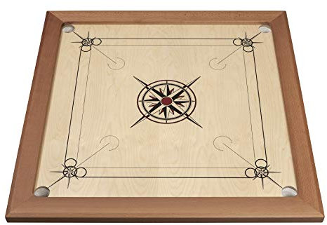 Philos 8220 - Carrom Top-Class, schwarz-rot, Geschicklichkeitsspiel