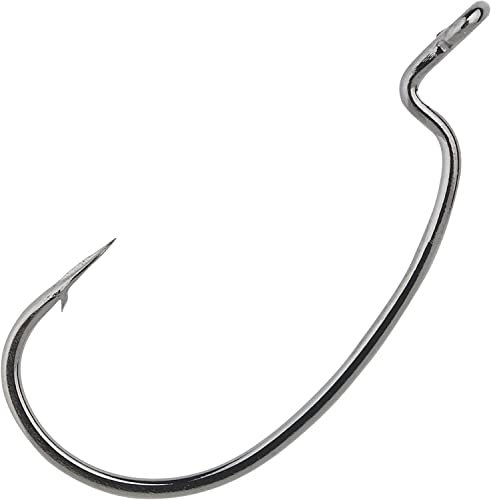 Owner Rig`n Hook - Offsethaken für Gummifische & Jigs, Offset Haken zum Zanderangeln & Barschangeln, Wide Gap Angelhaken, Größe/Packungsinhalt:Gr. 1-6 Stück