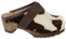 MB Clogs Original Schwedenclogs Holzclogs Kuhhaarclogs Kinderclogs Weiss braun