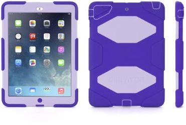 Griffin GB36406 Purple Case Cover for Tablet - Tablet Cases (Case, Apple, iPad Air, Purple)