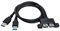 chenyang 2 porte USB 3.0 maschio a femmina cavo di estensione per pannello frontale a vite tipo 50cm