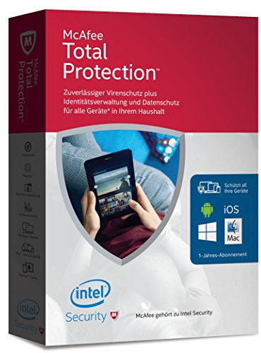 McAfee Total Protection 2016 unlimited - für eine unbegrenzte Anzahl an Geräten (Minibox Verpackung)