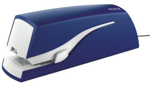 Leitz Elektrisches Heftgerät, 20 Blatt, Metall mit Kunststoffelementen, Inkl. Heftklammern, NeXXt, blau, 55330035