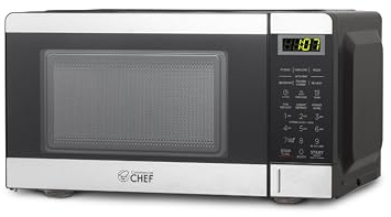 Commercial Chef 0.7 Cu. Ft. Countertop Microwave Oven, CHM770S, Stainless